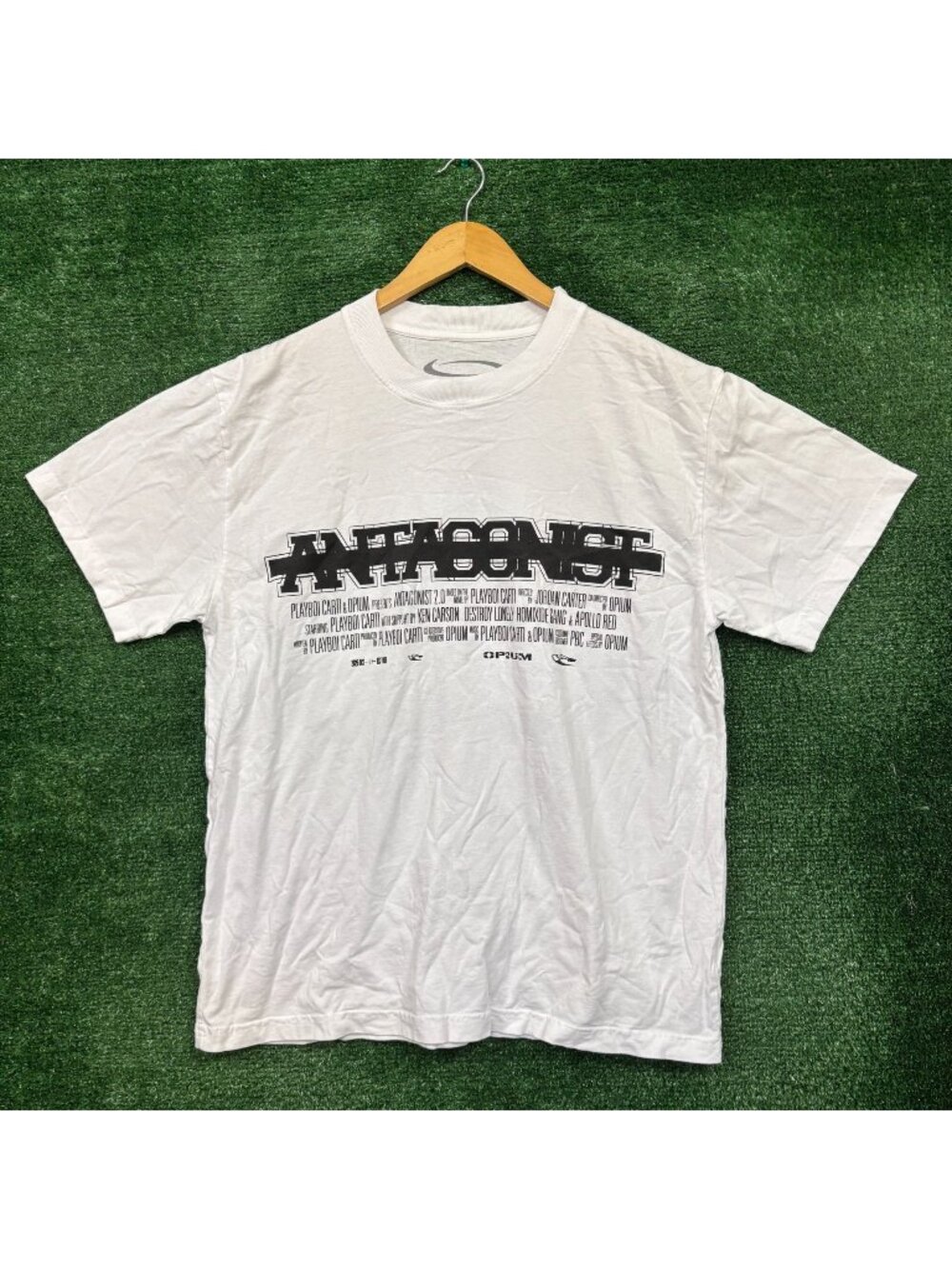 Playboi Carti Antagonist 2.0 Double Zero Hip-Hop T-Shirt Size Large